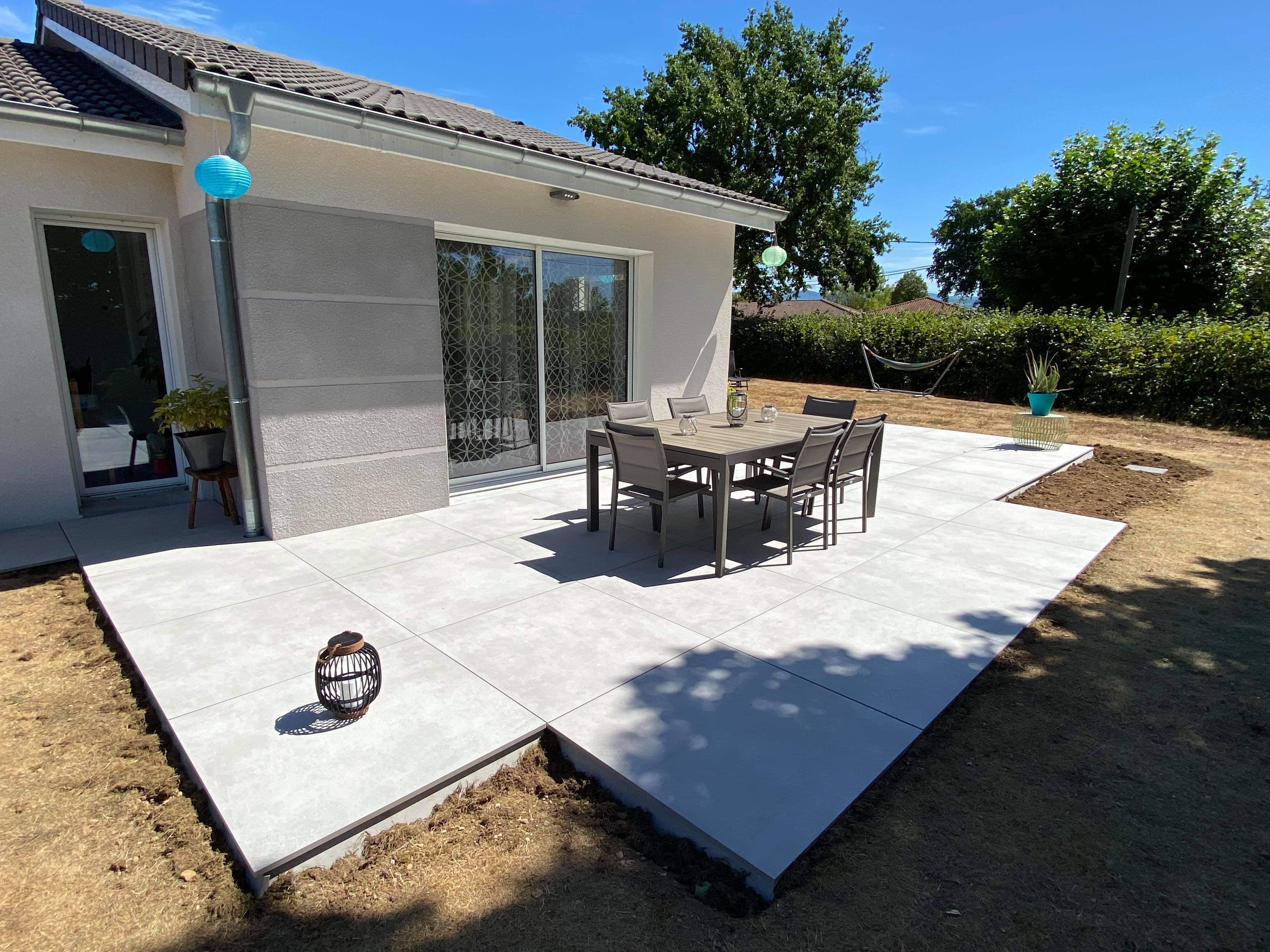 terrasse sur plot
